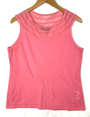 Camiseta sin mangas Anne Klein Shell para mujer grande melocotón mezcla de algodón sin mangas trabajo oficina Foto 1 de 4