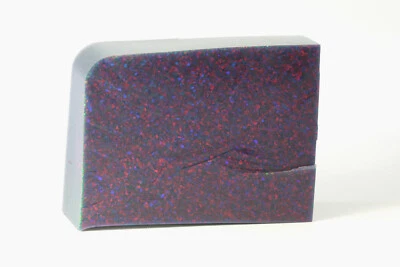 59-60gr 1pc Black Jelly Opal with Green Fire Resin 80% Lab Grown Rough Stone - Image 1 of 4