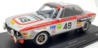 Minichamps 1/18 Scale 155 722749 BMW 2800 CS SPA 1972 Team Schnitzer-Motul - Imagen 1 de 4