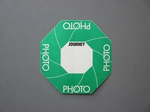 Journey backstage pass satin cloth sticker green octagon '86 AUTHENTIC! - Picture 1 of 1