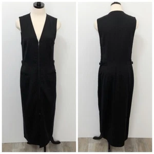 Ralph Lauren Vintage Blue Label Womens 12 Wool Zip Up Dress Zipper Pockets Lined - Picture 1 of 8
