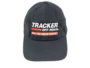 Tracker Off Road "Built for Love of Country" Black Hat Cap Orange StrapBack VGC - Picture 1 of 8