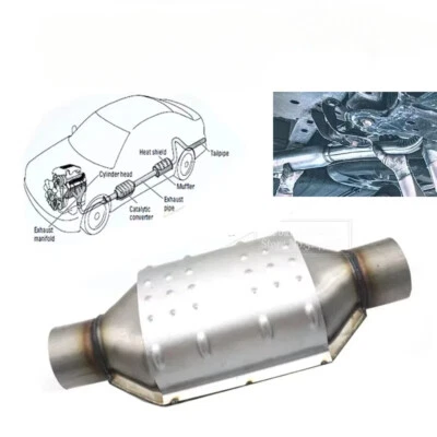 3 Inch Catalytic Converter Stainless Steel 400 CELL Ceramic Substrate EURO1 - Image 1 of 4