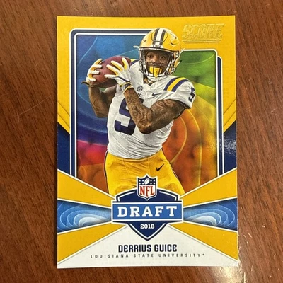 2018 Score #21 Derrius Guice NFL Draft Gold - Image 1 of 4
