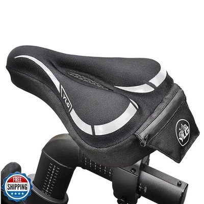 YLG Funda de Asiento de Bicicleta, Espuma con Memoria y Gel Cojín de Asiento de Bicicleta  Foto 1 de 4