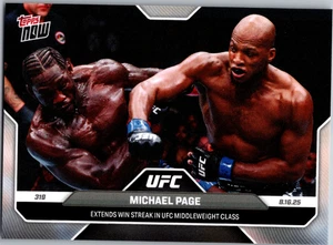 Michael Page 2025 UFC 319 Topps NOW #25: Striking Showmanship 009367 - Bild 1 von 2