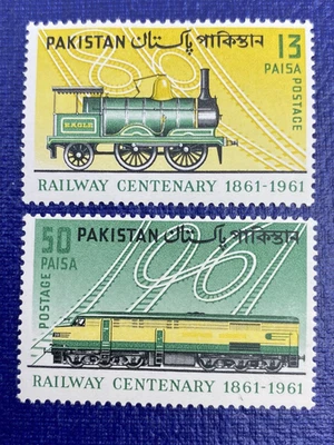 PAKISTÁN 1961 Juego completo SC# 157-158, como nuevo H, goma completa Foto 1 de 2