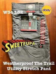 Pantalon extensible utilitaire résistant aux intempéries Trail taille droite WP Iron W34 L32 N - Photo 1/7