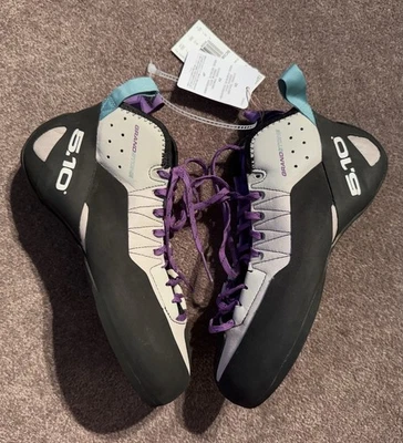 Adidas 5.10 Five Ten Grandstone Zapatos de Escalada Negro Púrpura Para Hombres BC0866 Talla 8.5 Foto 1 de 4