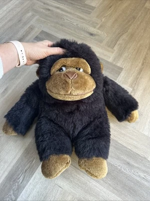 VINTAGE cpi BROWN GORILLA SOFT TOY RETRO FILM VGC ape black 15.5” tall - Image 1 of 4