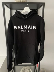 Neu Balmain Paris Classic Kapuzenpullover Hoodie Gr XL - Bild 1 von 12