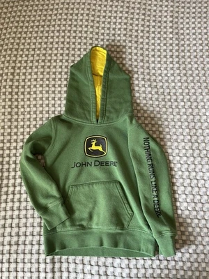 John Deere Boys Hoodie Size 4T John Deere Green Hooded Sweatshirt - Image 1 of 4