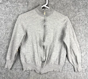 Brunello Cucinelli Full Zip Adult (SHRUNK SEE MEASURE) Gray Wool Cashmere READ! - Picture 1 of 13