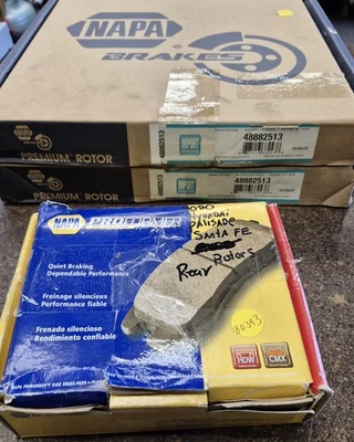 2019-2020 Hyundai Santa Fe REAR brake kit Napa Premium A3 - Image 1 of 4