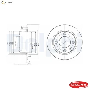 2x BRAKE DISC BG2691 FOR CITROEN DHW /D9B /DJZ /DHY /DHX 1.9L LFX /LFY 1.8L 4cyl - Picture 1 of 9
