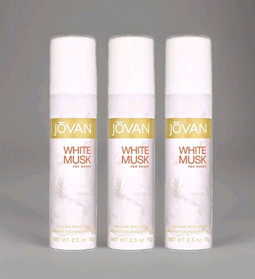3x Jovan White Musk para mujer 2,5 OZ spray corporal - ¡NUEVO! ¡ENVÍO GRATUITO! Foto 1 de 1