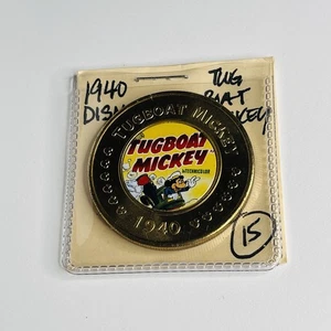 Disney Décadas de Moneda Remolcador Mickey 1940 Oro Exclusivo Coleccionable Difícil de Encontrar 2000 - Imagen 1 de 2
