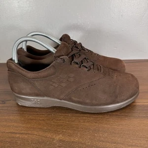 SAS Shoes Womens 8 M Brown Suede Tripad Comfort Free Time Lace Up Sneakers - Picture 1 of 13