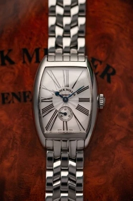 Franck Muller Cintrée Curvex 1750 S6 hand-wound, white dial, full set - Immagine 1 di 4