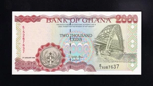 F.C. GHANA , 2000 CEDIS 1995, S/C ( UNC ) , P.30b . - Picture 1 of 2
