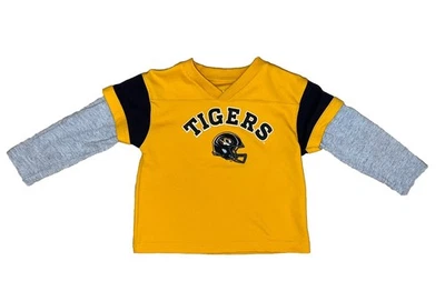 Toddler Mizzou Missouri Tigers Football Jersey Style Long Sleeve Tee Shirt 3T - Image 1 of 4