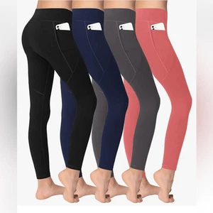 AENLLEY Yoga Kids Workout Athletic 3 pack BLACK GRAY AND PINK Size L New - Picture 1 of 8