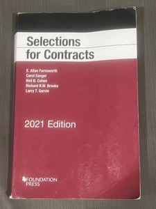 Selections for Contracts, 2021 Edition by Larry Garvin,Paperback, - Imagen 1 de 3