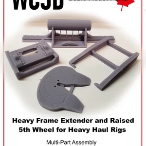resin 3d printed OILFIELD HEAVY FRAME EXTENSION 1/24-25TH SCALE by WC3D - Picture 1 of 3