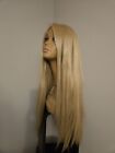 AMAZING FULL LACE FRONT STRAIGHT TRUE BLONDE LONG HAIR WIG