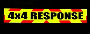 4x4 Respuesta Fluorescente Vehículo Señal de Advertencia Magnética y Autoadhesiva - Imagen 1 de 1