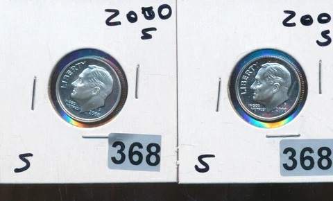 ROOSEVELT PROOF DIME - 2000-S - #368 Cover