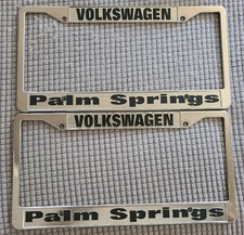  Volkswagen Palm Springs Califonia License Plate Frames VW Vanagon Bus Bug Thing