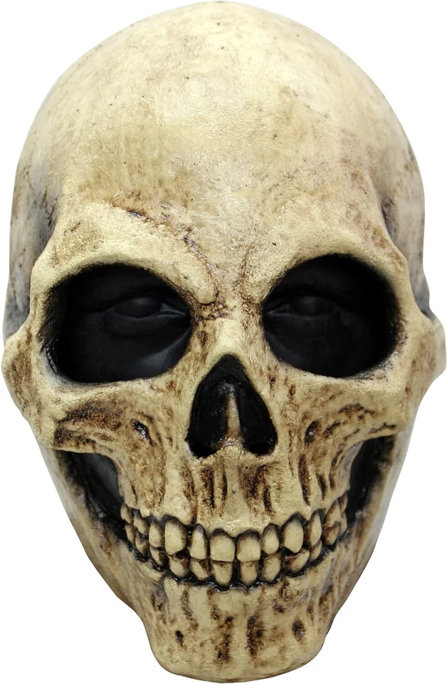 Bone Skull Latex Mask Skeleton Fancy Dress Up Halloween Adult Costume Accessory - Image 1 of 1