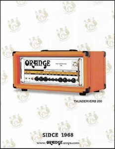 Cabezal amplificador de guitarra Orange Thunderverb 200 anuncio 2007 amplificador impresión de anuncio - Imagen 1 de 3