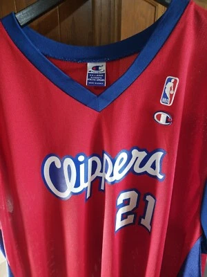 VINTAGE DARIUS MILES Los Angeles Clippers Champion Jersey Size 52 XXXL 90's - Image 1 of 4