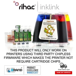 Rihac CISS Epson XP4205 Continuous Ink Supply System 49 49XL bulk ink cartridges - Picture 1 of 3