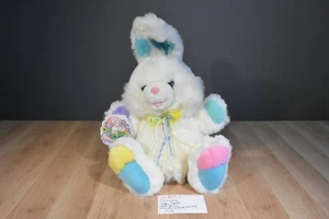 Hoppy Hopster Dan Dee Tb Trading 17 pulgadas Peluche White Bunny Rabbit (310-628-1) - Imagen 1 de 5
