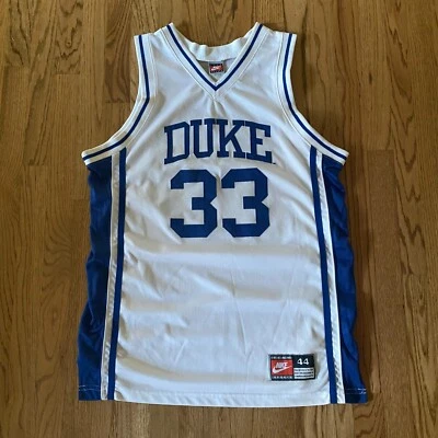VINTAGE 90s Duke Blue Devils Grant Hill Nike Authentic Jersey sz 44 L Large NCAA - Image 1 of 4
