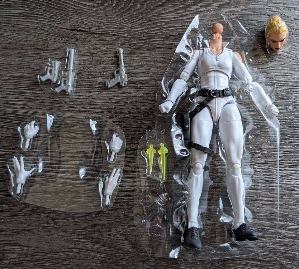 Marvel Legends Sharon Carter 人物(仅带 Alt Head)(盾牌特工 3 包) — 第 1/1 张图片