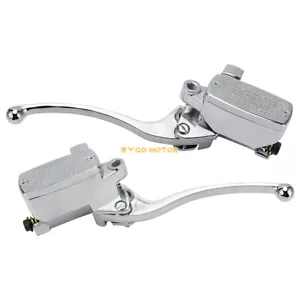 25mm Motorcycle Handlebar Hydraulic Control Brake Master Cylinder & Clutch Lever - Foto 1 di 10