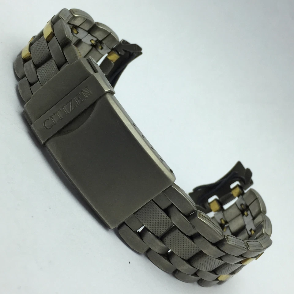 Reloj Pulsera Citizen Railroad Titanio Dos Tonos 71 Vintage 20 mm MUR817BAS5 Foto 1 de 4