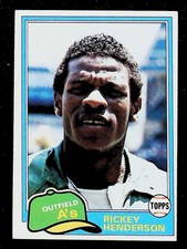 1981 Rickey Henderson Topps #261