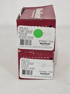 Lot of 2 Pack Kwikset 97880-764 RH Tustin Dummy Lever Sets in Polished Chrome - Picture 1 of 20