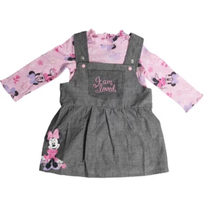 Disney Minnie Mouse bebé 2 piezas conjunto blusa vestido talla 62 - 92 100% algodón - Imagen 1 de 8
