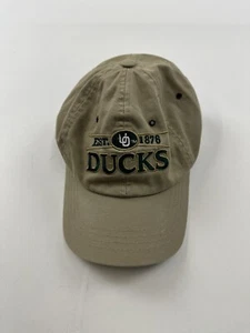 Oregon Ducks Hat Cap Mens Brown Khaki Strapback Adjustable Zephyr - Picture 1 of 6