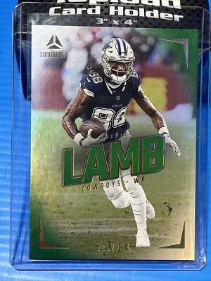 Ceedee Lamb-2024 Luminance /100 Green Cowboys - Image 1 of 2