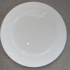 Hotel Collection White Rimmed Plate Bone China - Picture 1 of 8