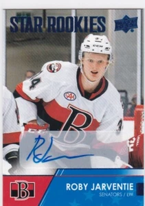 2021-22 Upper Deck AHL STAR ROOKIES AUTÓGRAFO #136 Roby Jarventie - Senadores - Imagen 1 de 2