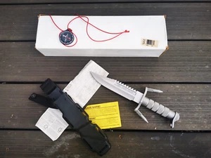 buck 184 buckmaster knife with compas original papers box no import taxes - Picture 1 of 8