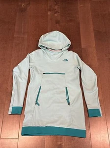 The North Face Girls Hoodie – Teal FlashDry XD Tunic Size 14/16 - Picture 1 of 4